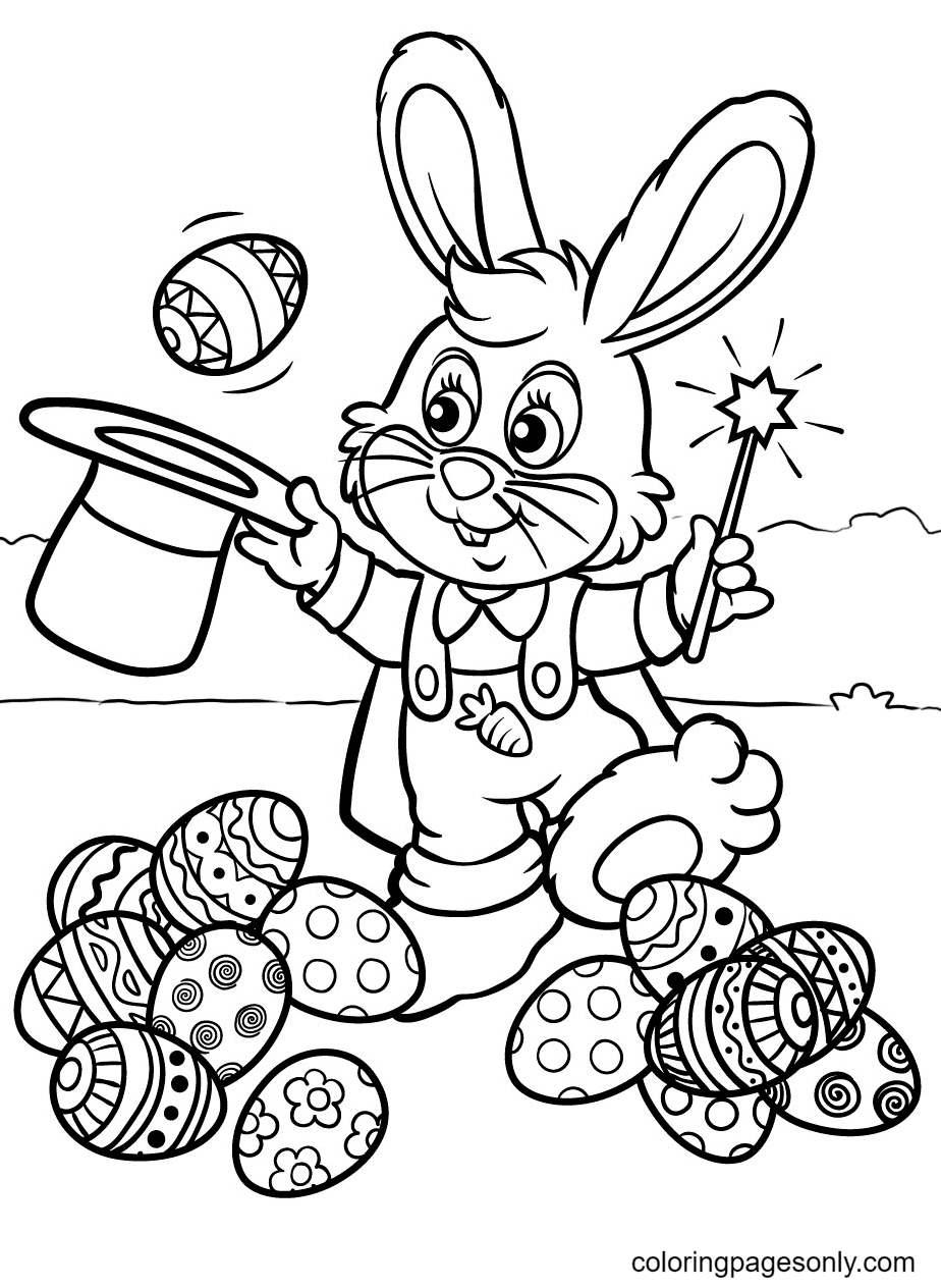 Easter Bunny Coloring Pages Printable for Free Download