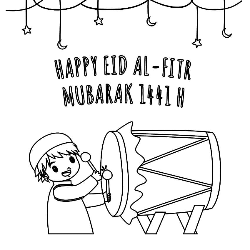 Eid Al-Fitr Coloring Pages Printable for Free Download