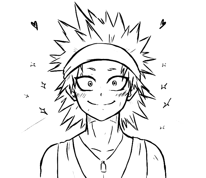 Eijiro Kirishima Coloring Pages Printable For Free Download 5418