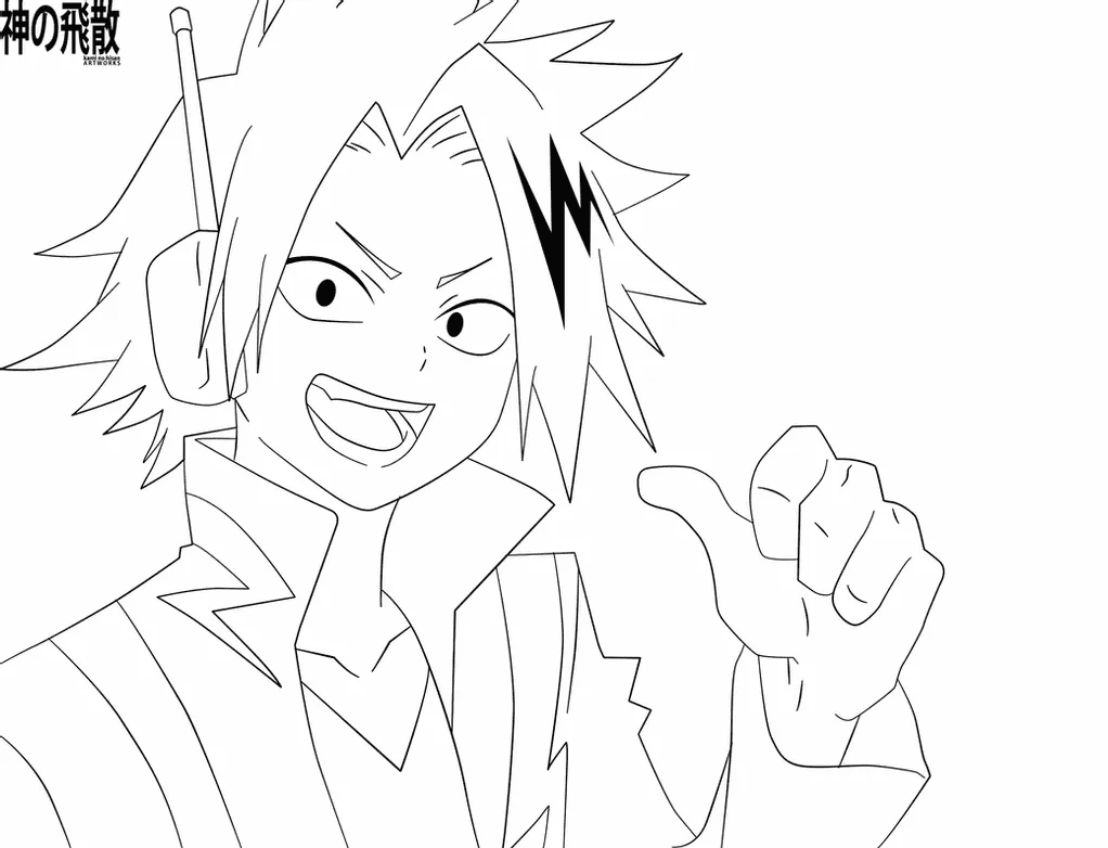 Eijiro Kirishima Coloring Pages Printable For Free Download