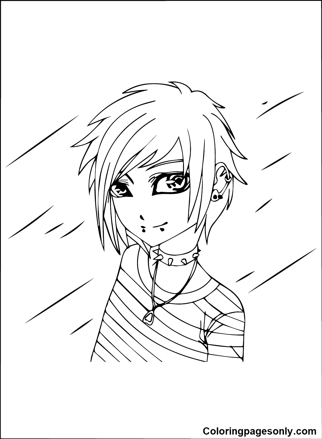 Emo Coloring Pages Printable for Free Download