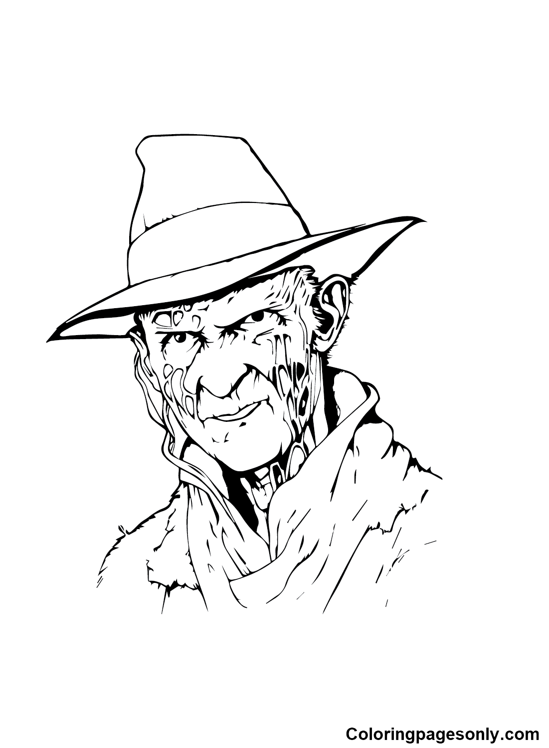 Freddy Krueger Coloring Pages Printable for Free Download