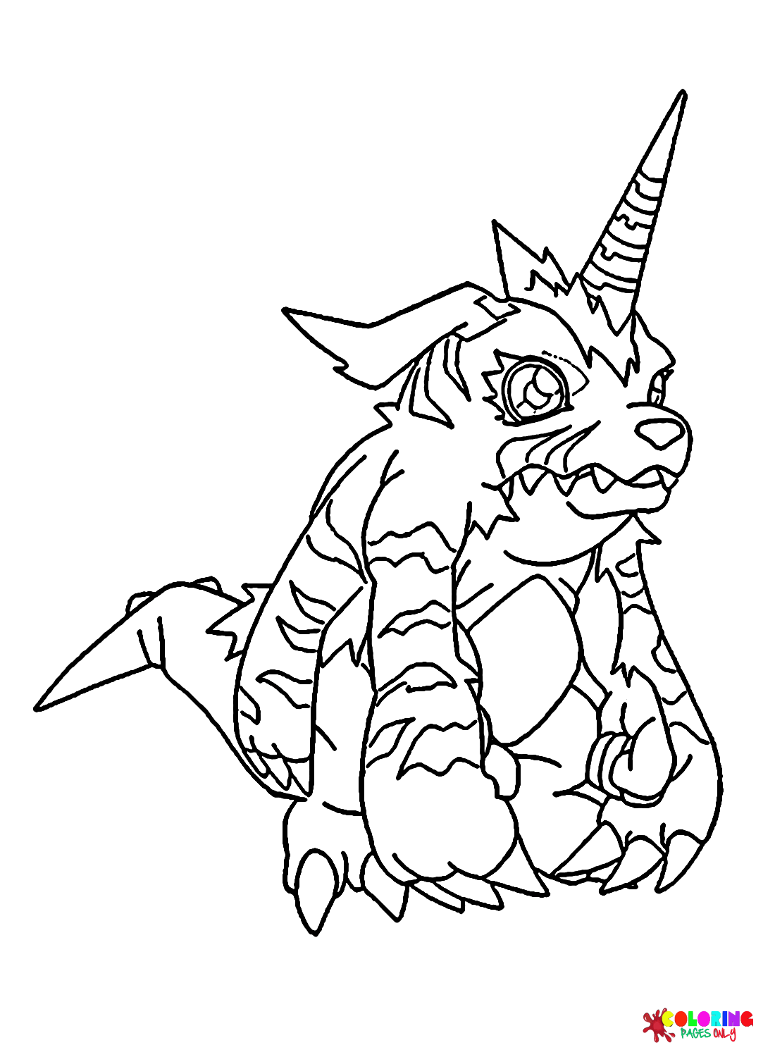 Gabumon Coloring Pages Printable For Free Download