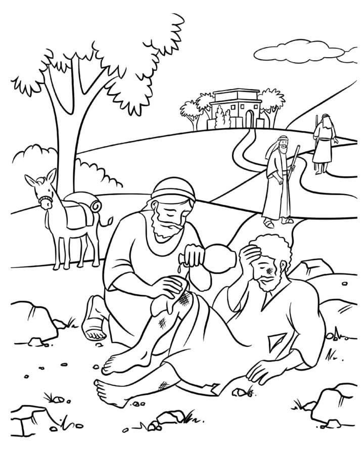 Good Samaritan Coloring Pages Printable For Free Download