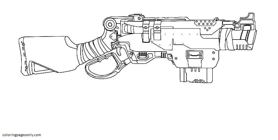 Gun Coloring Pages Printable for Free Download