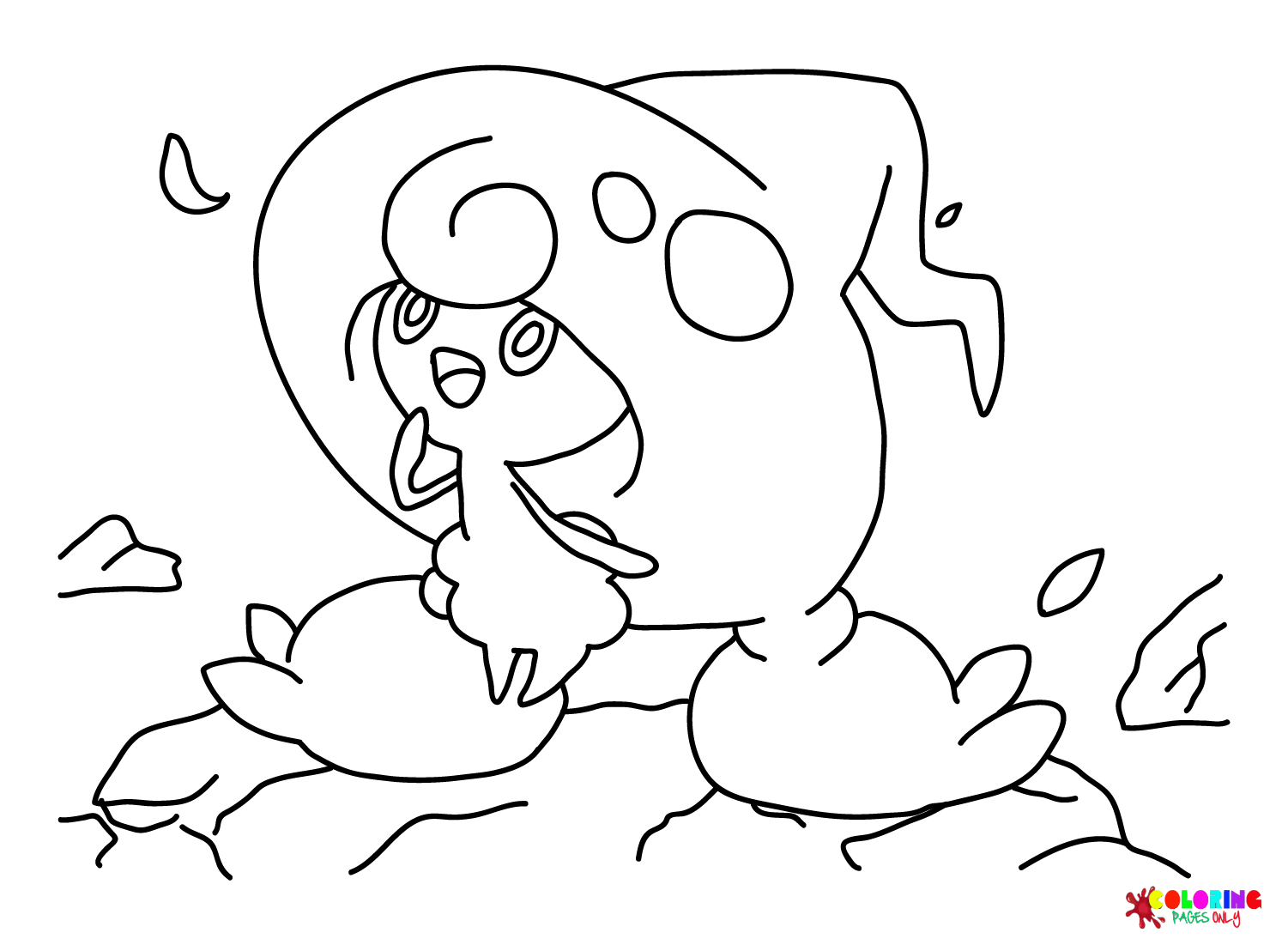 hattrem coloring page transparent png pokemon