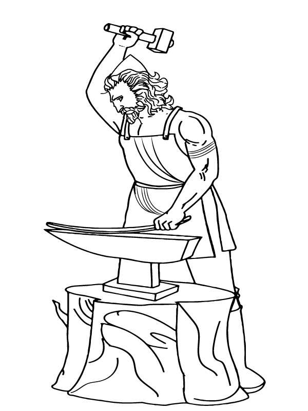 Hephaestus Coloring Pages Printable for Free Download