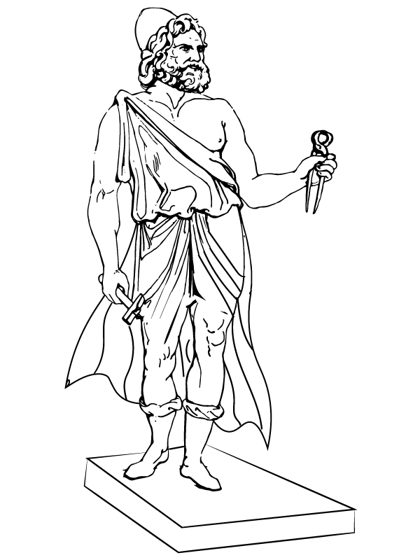 Hephaestus Coloring Pages Printable for Free Download