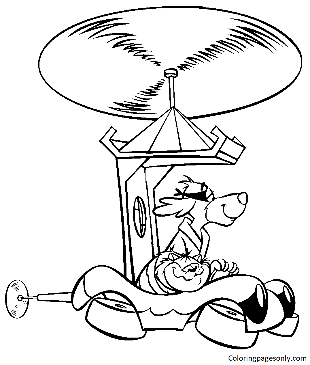 Hong Kong Phooey Coloring Pages Printable for Free Download