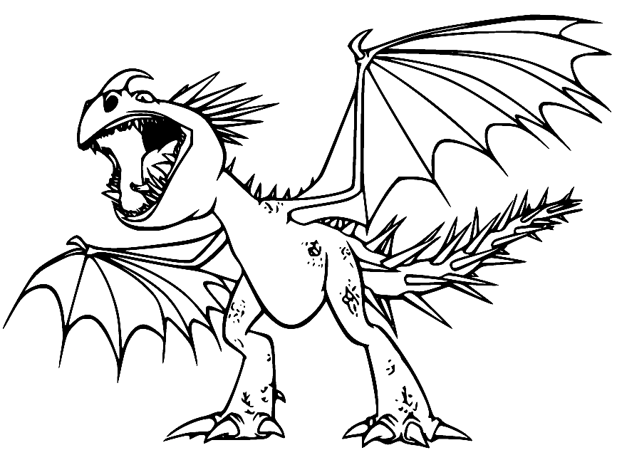 How to Train Your Dragon Coloring Pages Printable for Free Download