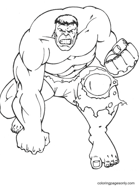 Hulk Coloring Pages Printable for Free Download