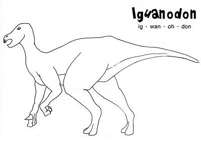 Iguanodon Coloring Pages Printable for Free Download