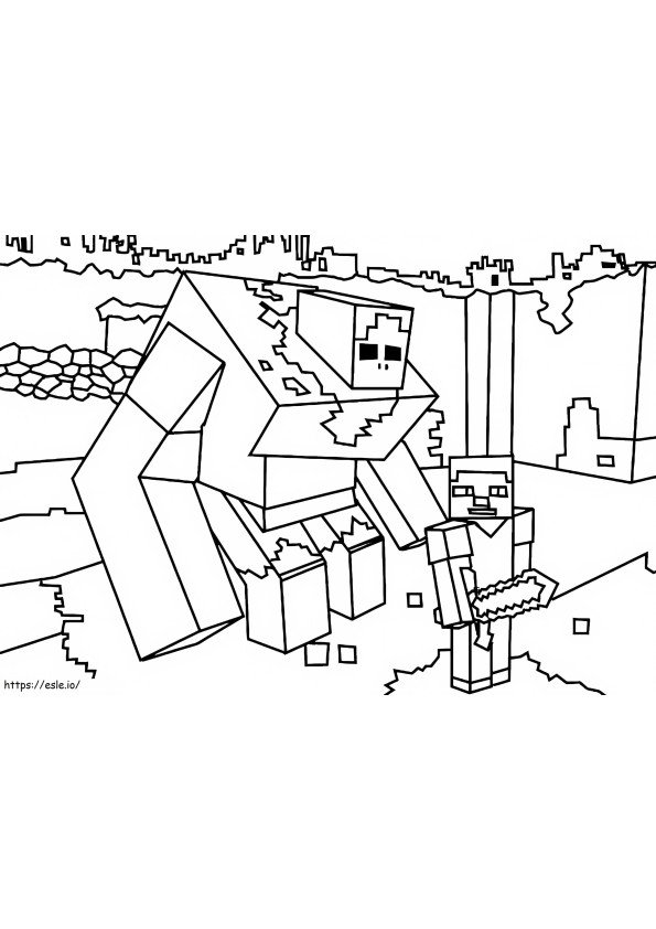 Iron Golem Coloring Pages Printable for Free Download