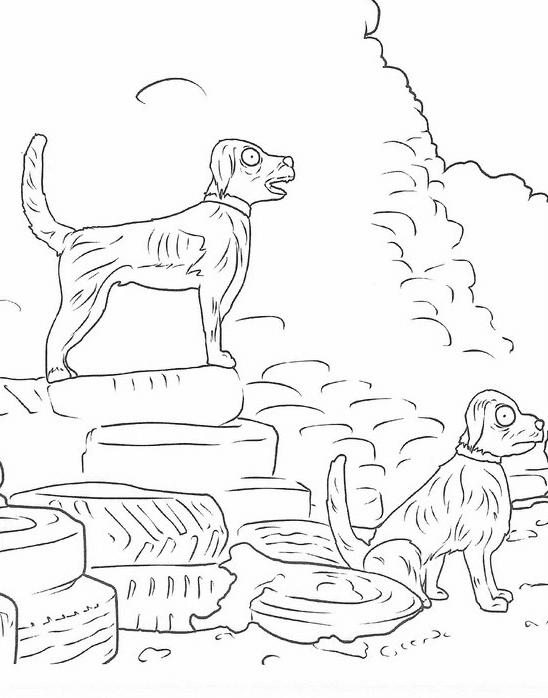 isle of dogs coloring page transparent png