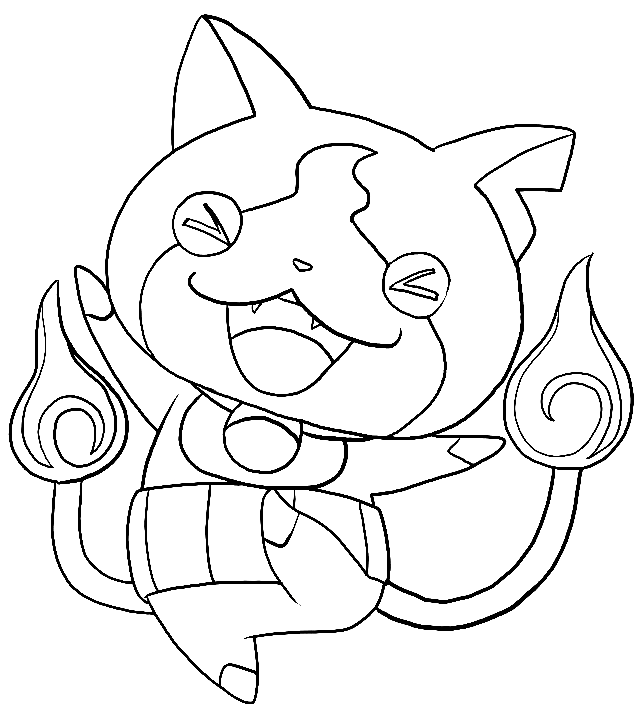 Jibanyan Coloring Pages Printable for Free Download