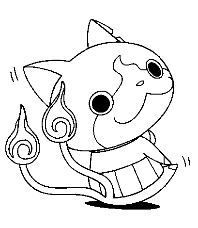 Jibanyan Coloring Pages Printable for Free Download