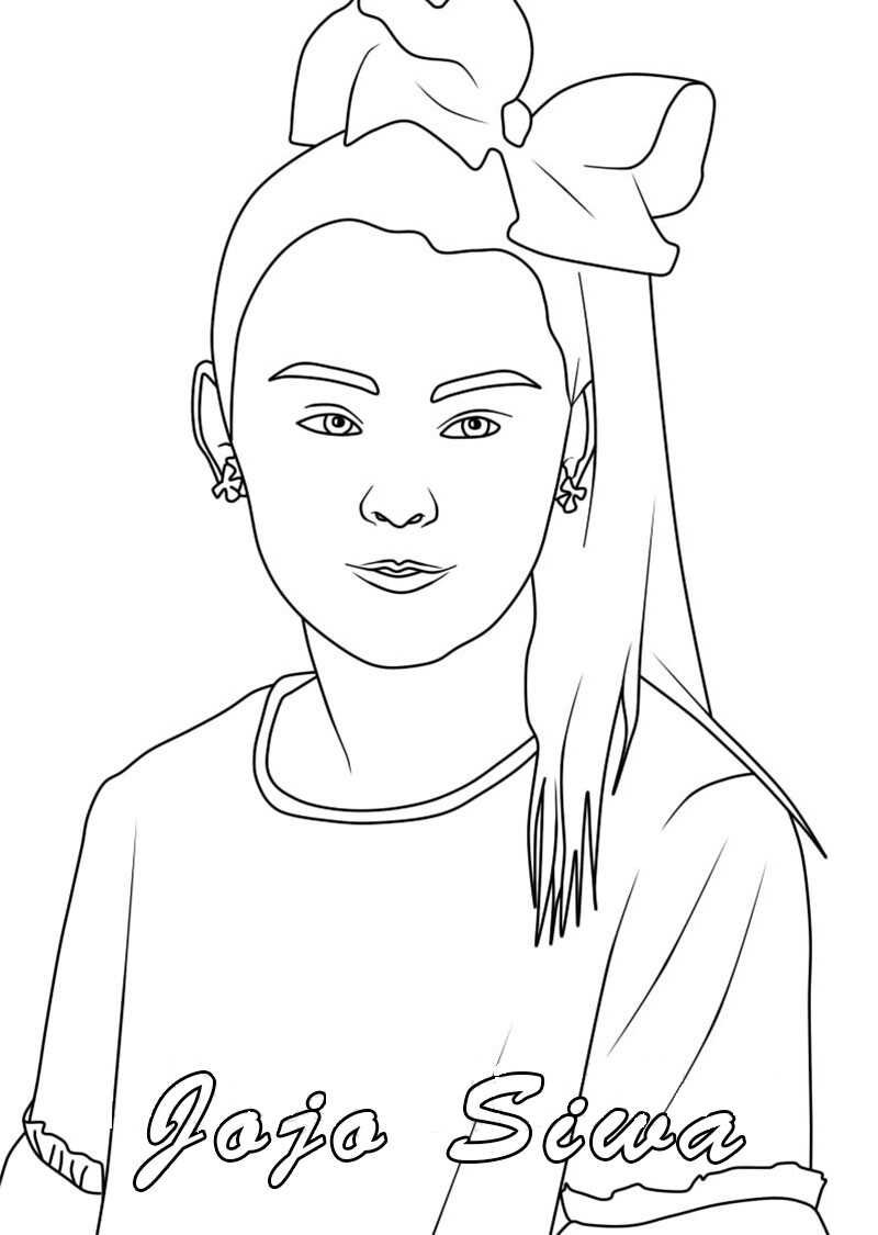 Jojo Siwa Coloring Pages Printable for Free Download