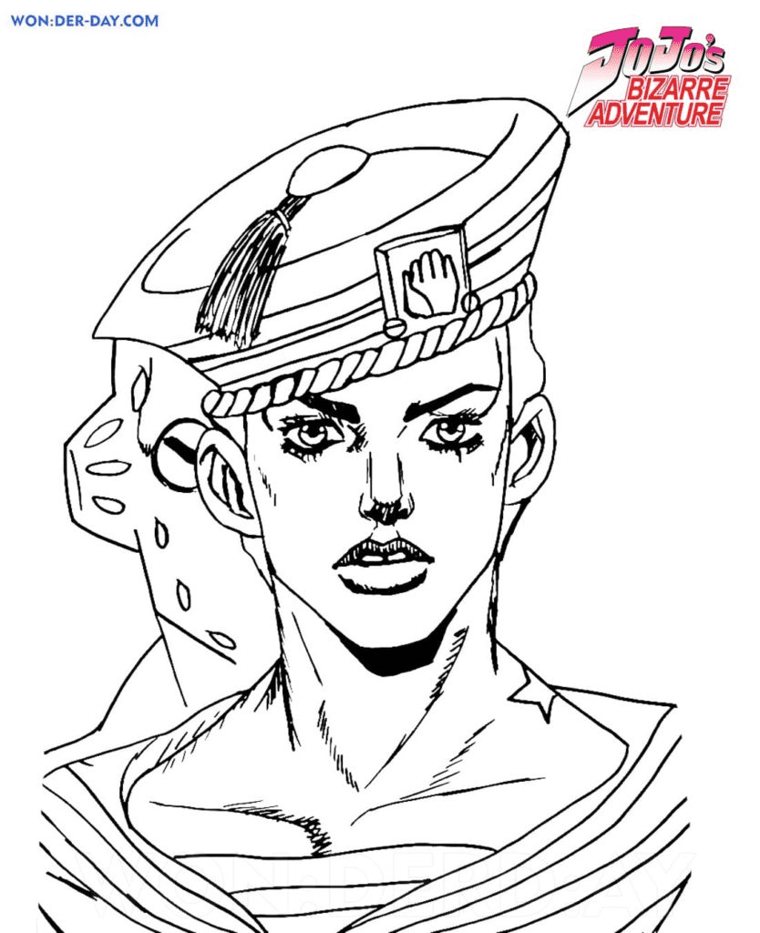 JoJo's Bizarre Adventure Coloring Pages Printable for Free Download