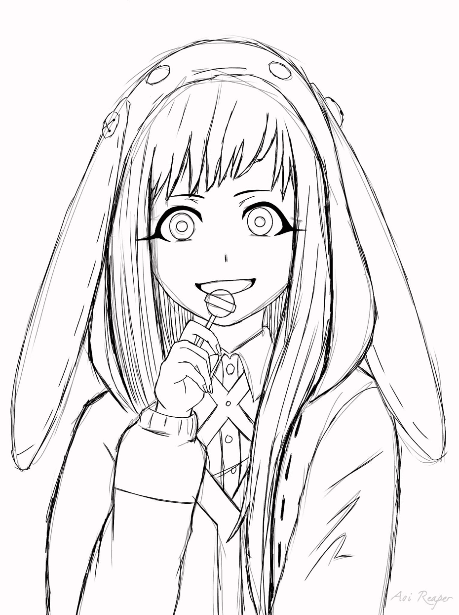 Kakegurui Coloring Pages Printable for Free Download