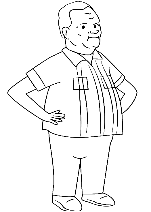 King of the Hill Coloring Pages Printable for Free Download