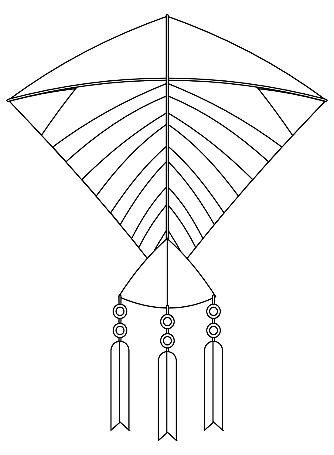 Kite Coloring Pages Printable for Free Download