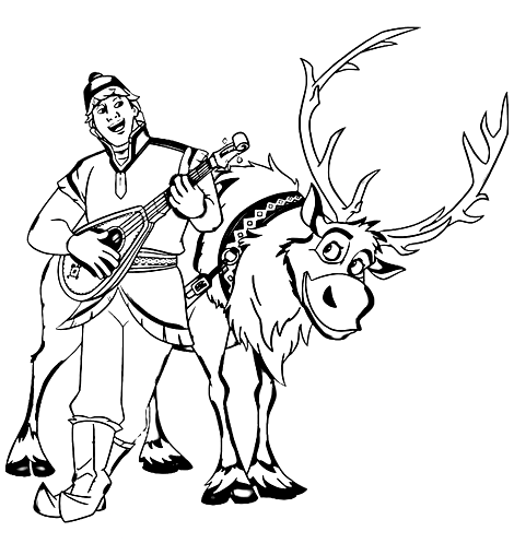 Kristoff Coloring Pages Printable for Free Download