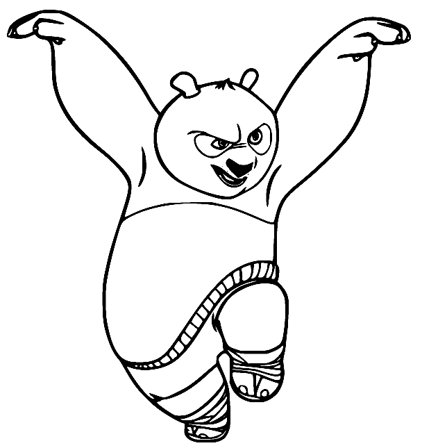 Kung Fu Panda Coloring Pages Printable For Free Download