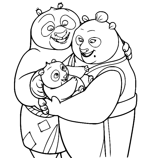 Kung Fu Panda Coloring Pages Printable for Free Download