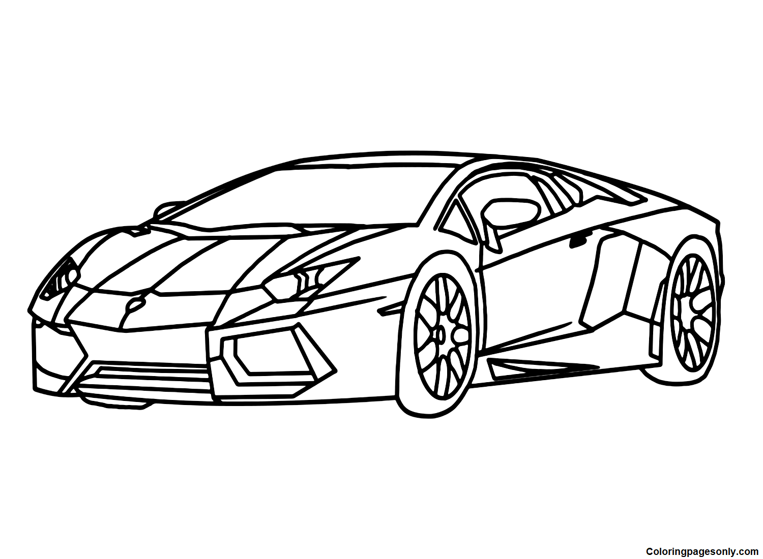 Lamborghini Coloring Pages Printable for Free Download