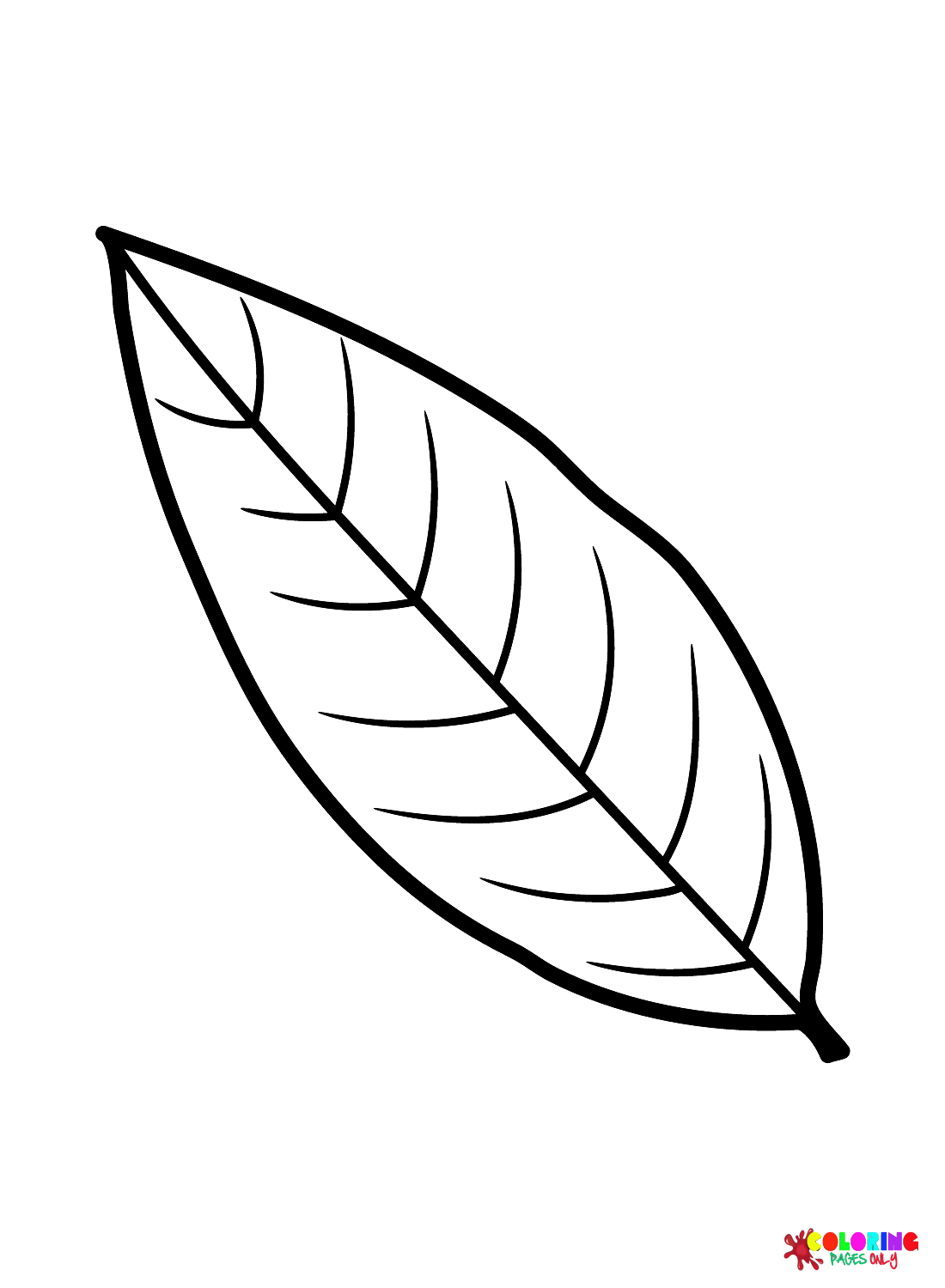 Leaves Coloring Pages Printable for Free Download