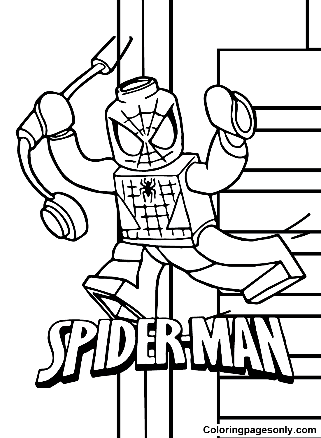 10 Infinity War Lego Spiderman Coloring Pages for Creative Kids