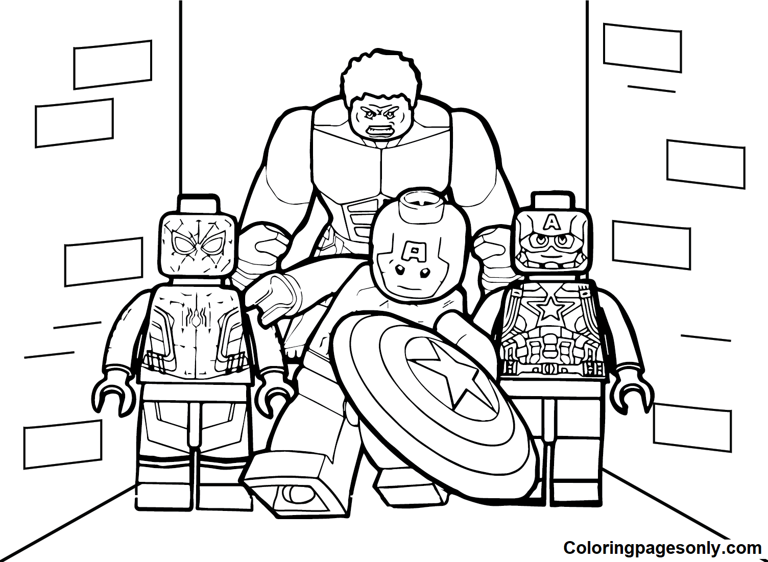 10 Infinity War Lego Spiderman Coloring Pages for Creative Kids