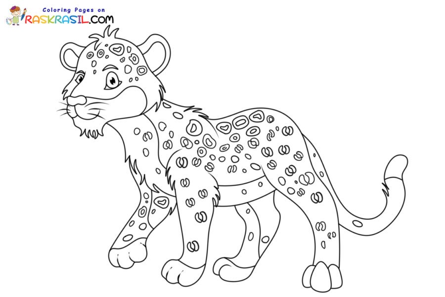 Leopard Coloring Pages Printable for Free Download