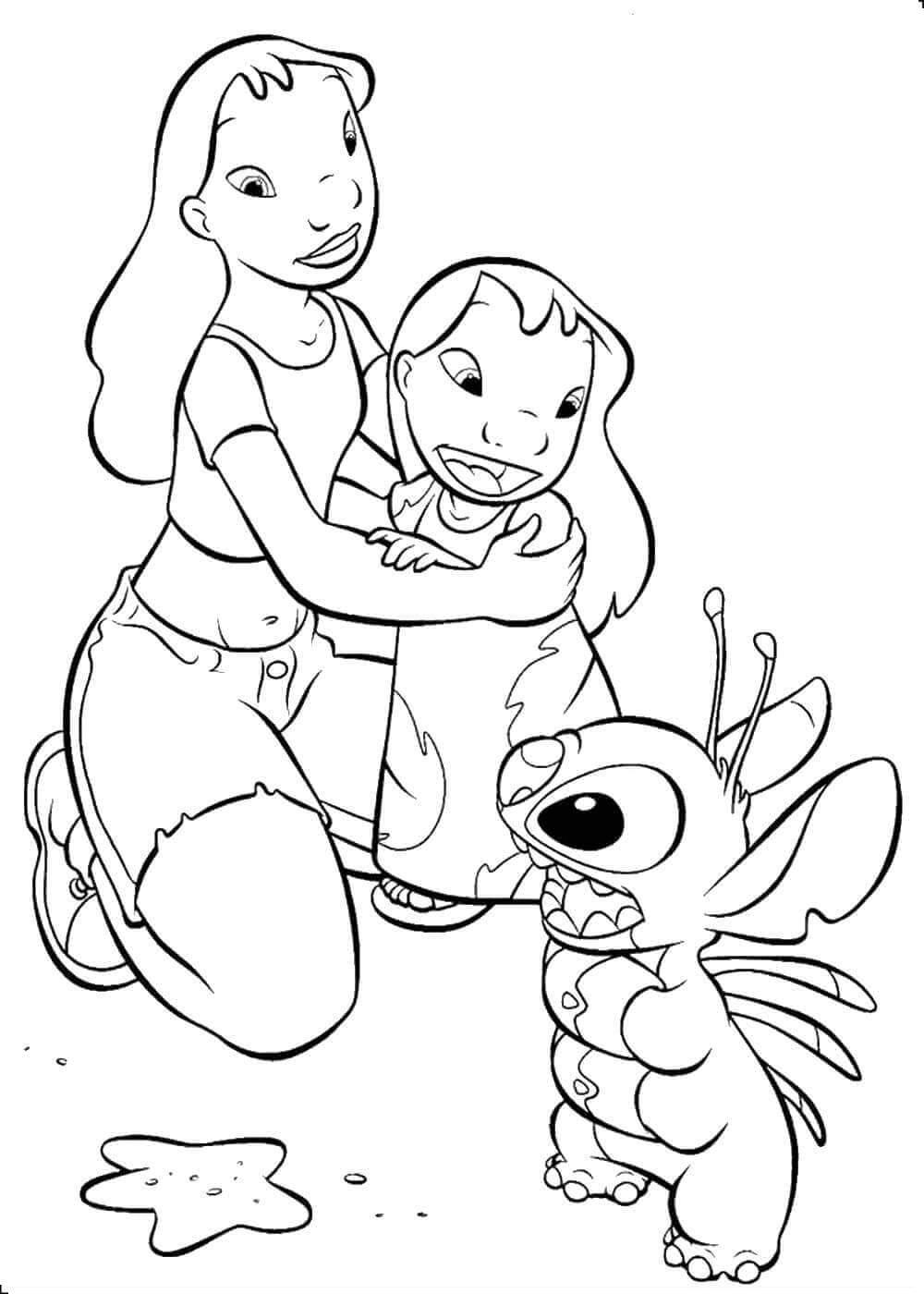 Lilo And Stitch Coloring Pages Printable For Free Download