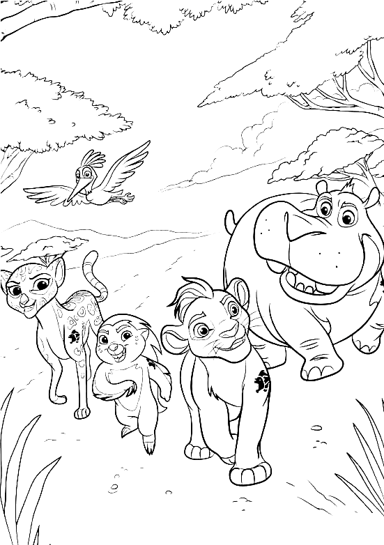 Lion Guard Coloring Pages Printable for Free Download