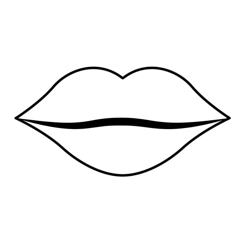 Lips Coloring Pages Printable for Free Download