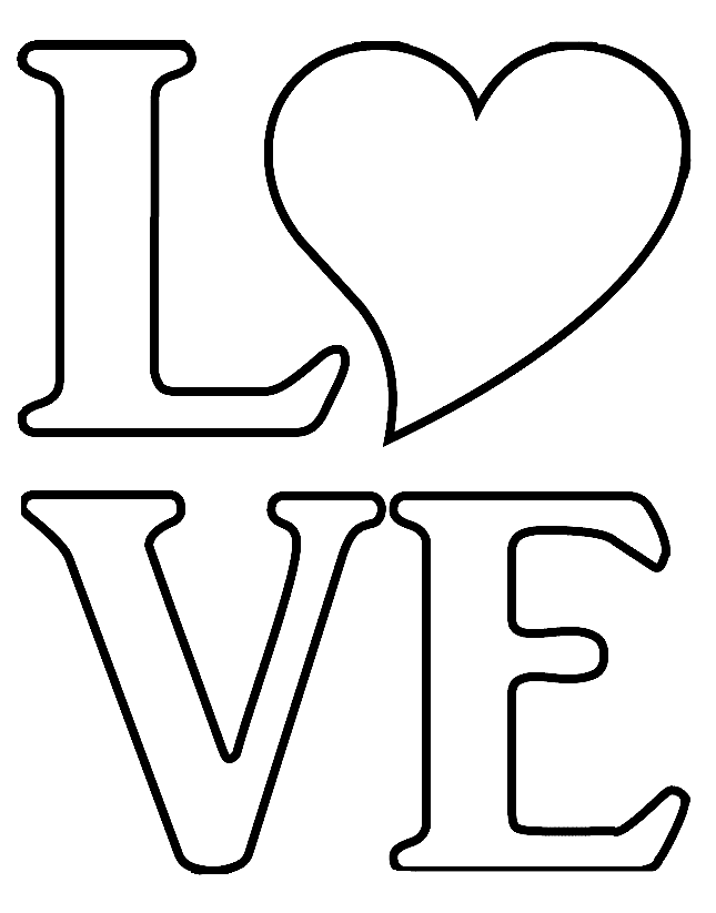 Love Coloring Pages Printable for Free Download