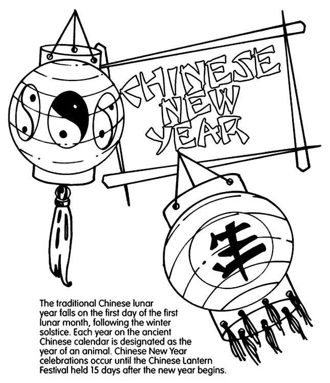 Lunar New Year Coloring Pages Printable for Free Download