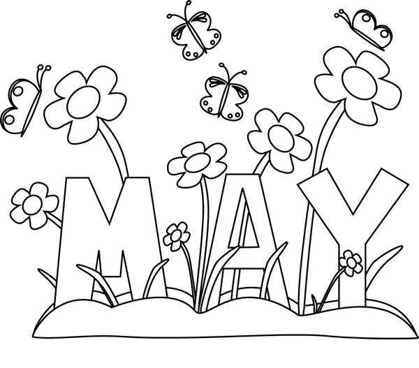 May Coloring Pages Printable for Free Download