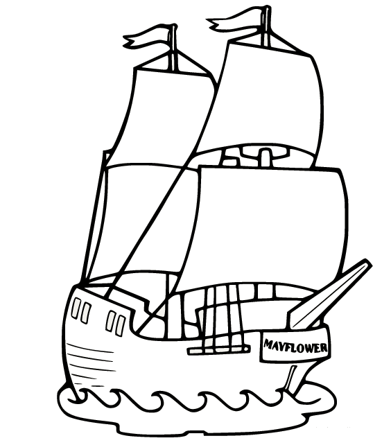 Mayflower Coloring Pages Printable for Free Download