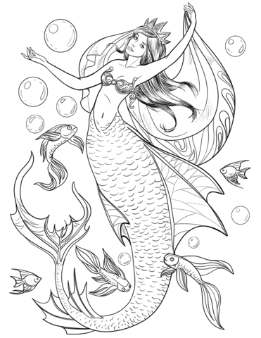 Mermaid Coloring Pages Printable for Free Download