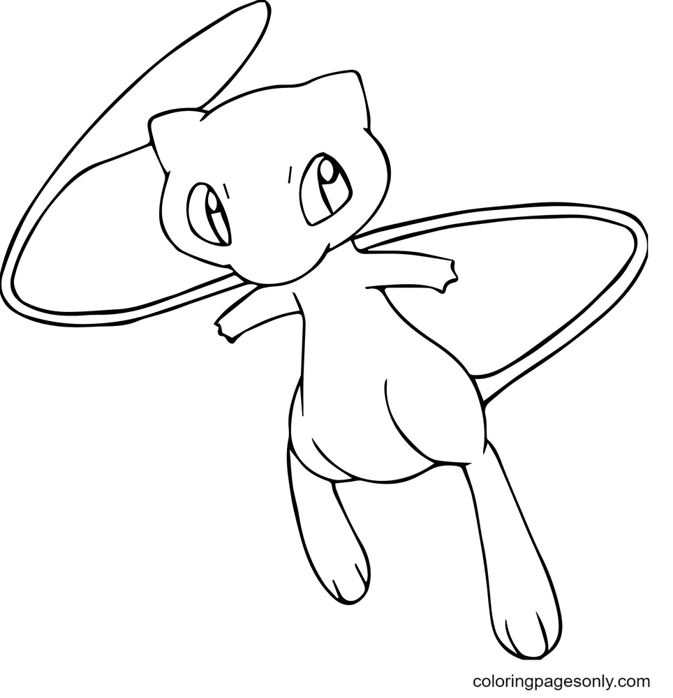 Mew Coloring Pages Printable for Free Download