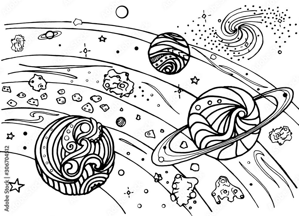 Milky Way Coloring Pages Printable for Free Download