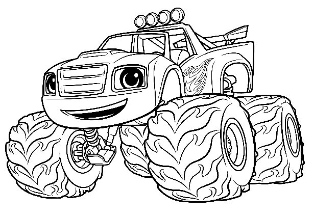 Monster Truck Coloring Pages Printable for Free Download