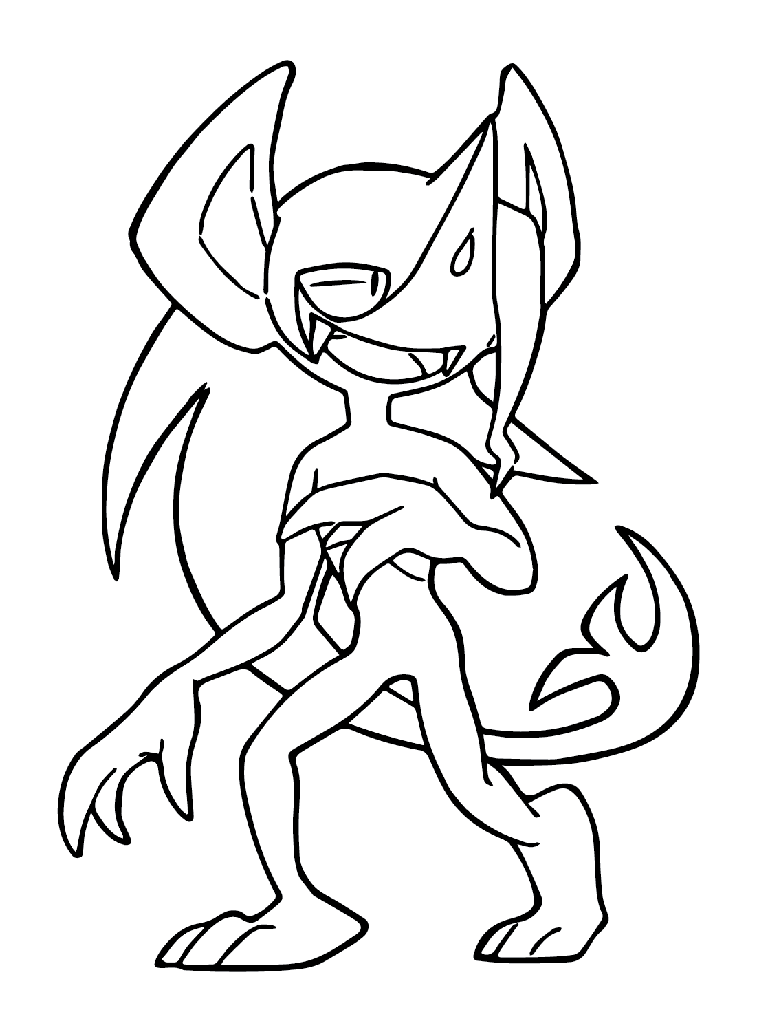 morgrem coloring page template pokemon