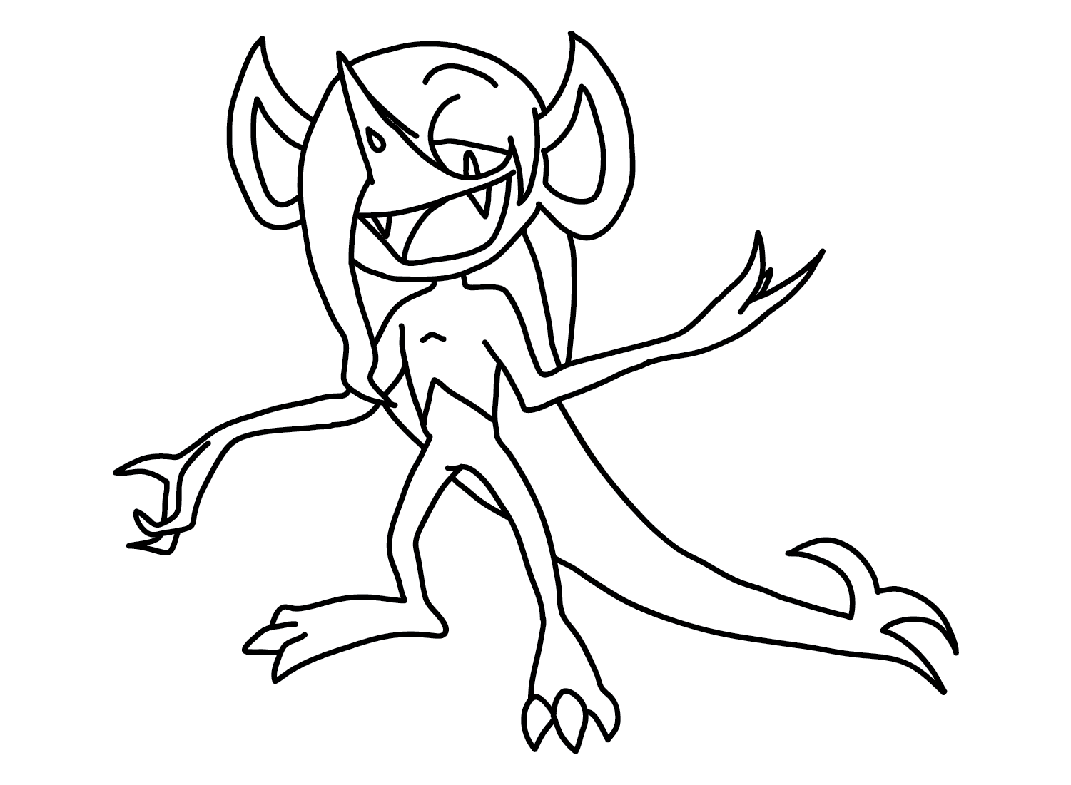 coloring pages morgrem pokemon