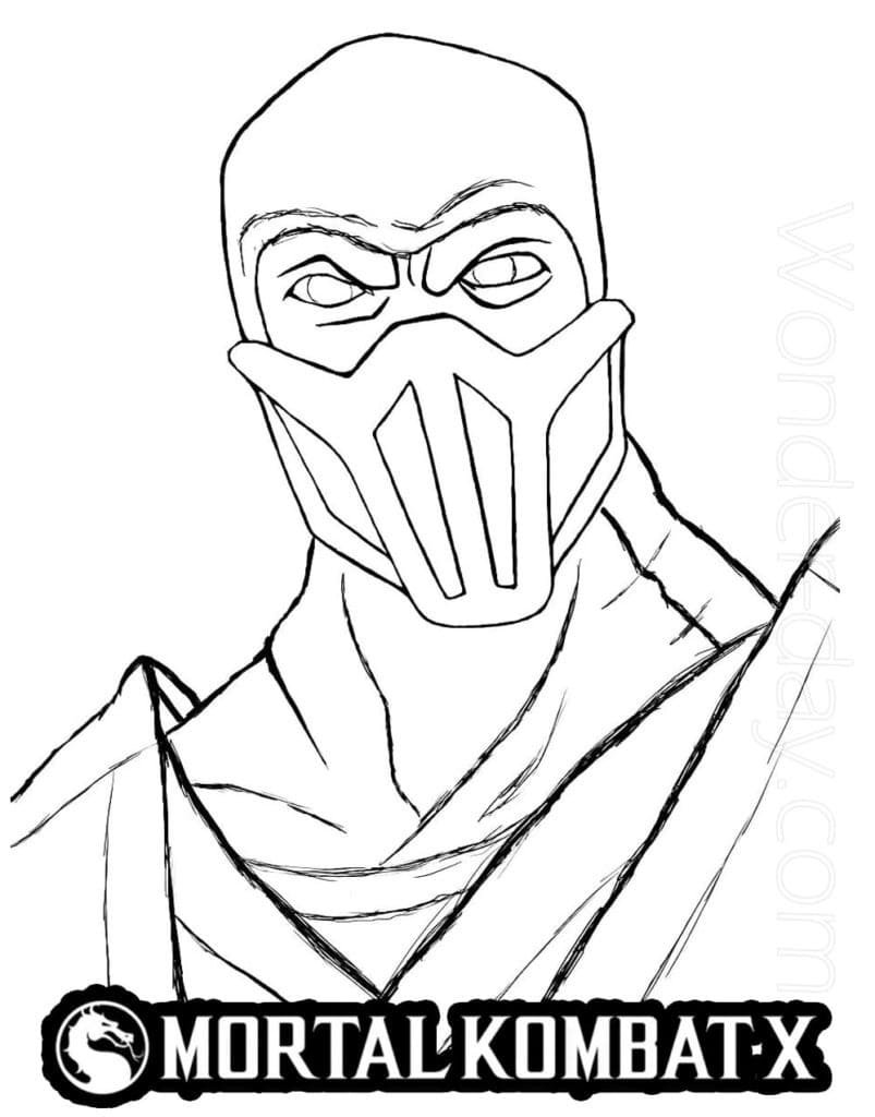 Mortal Kombat Coloring Pages Printable for Free Download