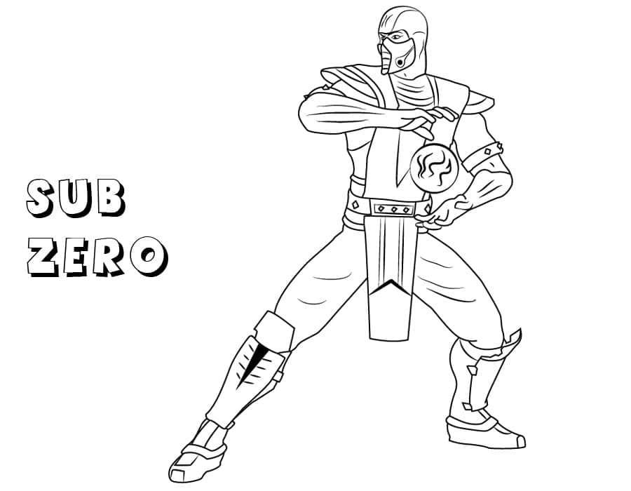 Mortal Kombat Coloring Pages Printable for Free Download