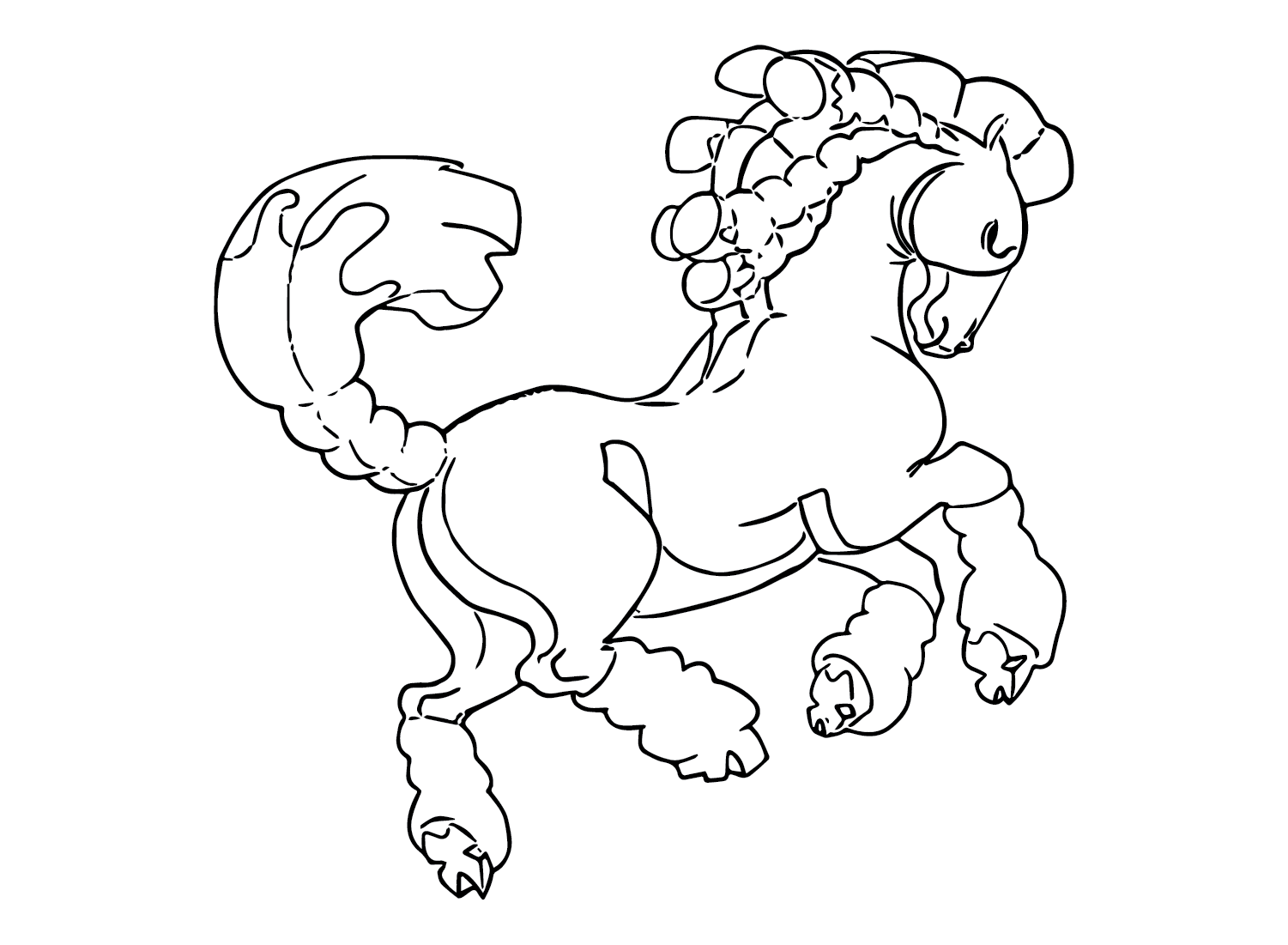 mudsdale coloring page pdf pokemon