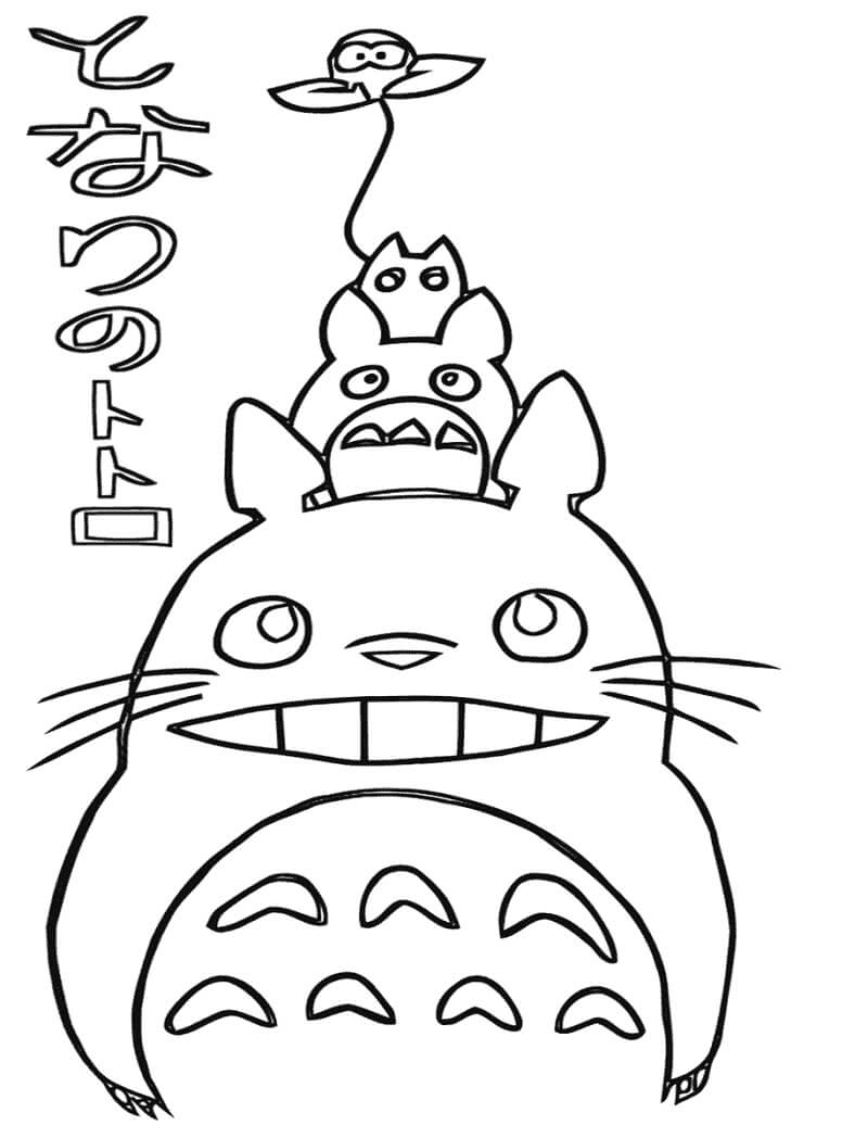 My Neighbor Totoro Coloring Pages Printable for Free Download